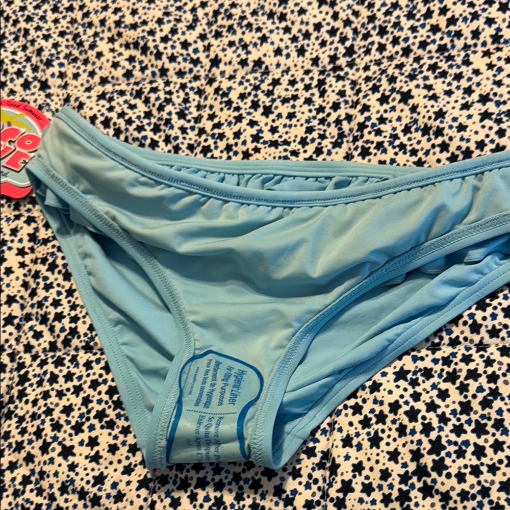 Coco Rave Light Blue Ruffle Bikini Bottom - Picture 5 of 5